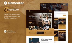 Baristar – Barista Courses & Training Elementor Template Kit