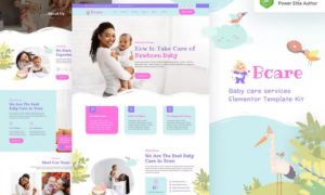 Bcare – Baby Care Services Elementor Template Kit