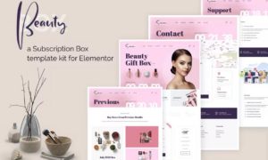 BeautyBox – Subscription Box Elementor Template Kit