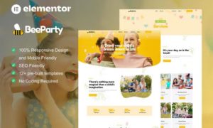 BeeParty – Kids Party Planner Elementor Template Kit