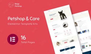 Beige – Pet Shop Woocommerce Elementor Template Kit