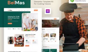 BelMas – Online Cooking Class & Workshop Elementor Template Kit