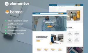 Berona – Printing & Design Service Elementor Template Kit