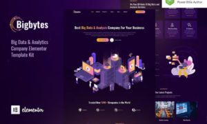 Bigbytes – Big Data & Analytics Company Elementor Template Kit