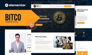 Bitco – Bitcoin & Cryptocurrency Elementor Template Kit