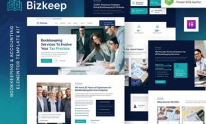 Bizkeep – Bookkeeping & Accounting Service Elementor Template Kit