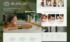 Blanche – Spa & Wellness Elementor Template Kit