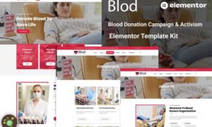 Blod – Blood Drive & Donation Campaigns Elementor Template Kit