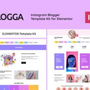 BLOGGA – Instagram Blogger Elementor Template Kit