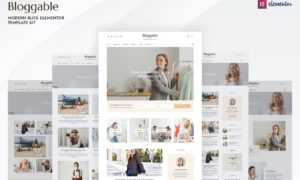 Bloggable – Modern Blog Elementor Template Kit