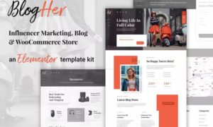 BlogHer – Influencer Marketing Elementor Template Kit