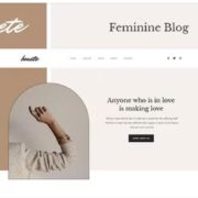 Bonete – Feminine Blog Elementor Template Kit
