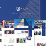 Boston – School & University Elementor Template Kit