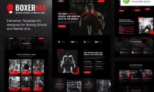 Boxernia – Boxing School & Martial Arts Elementor Template Kit