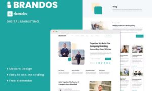 Brandos – Digital Marketing Elementor Template Kit