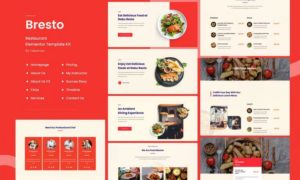 Bresto | Restaurant & Cafe Food Elementor Template Kit