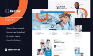 Brezok – Academic Research & STEM Elementor Template Kit