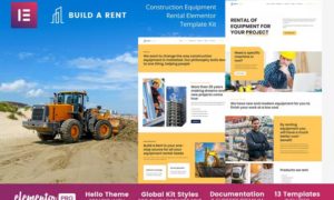 Build-A-Rent – Construction Equipment Rental Elementor Template Kit