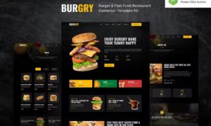 Burgry – Burger & Fast Food Restaurant Elementor Template Kit