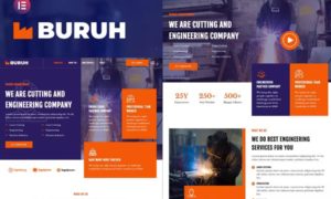 Buruh – Laser Cutting & Engineering Company Elementor Template Kit