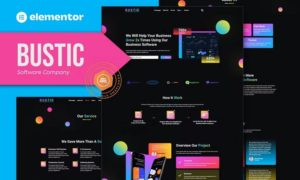 Bustic – Tech & Software Company Elementor Template kit