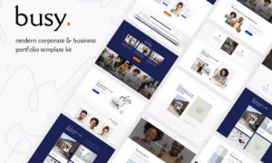 Busy | Modern Corporate & Business Portfolio Elementor Template Kit