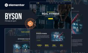 Byson – Fitness & Gym Elementor Template Kit