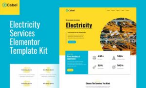 Cabel – Electricity Services Elementor Template Kit