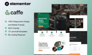 Caffe – Coffee Shop & Cafe Elementor Template Kit