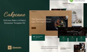 Cakecane – Cake & Pastry Elementor Template Kit