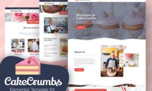 Cakecrumbs – Bakery Elementor Template kit