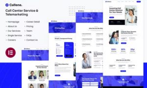 Callene | Call Center Service & Telemarketing Elementor Template Kit