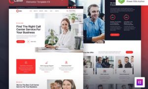 Callerr – Call Center Service & Telemarketing Elementor Template Kit