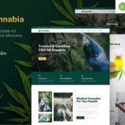Cannabia – Medical Marijuana & CBD Oil Elementor Template Kit