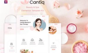 Cantiq – Beauty Spa Salon Therapy Elementor Template Kit