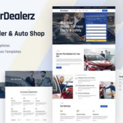 CarDealerz – Auto Dealer & Auto Shop Website Elementor Template Kit