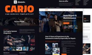 Carjo – Car Services & Repair Elementor Template Kit