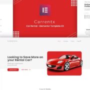 Carrentx – Car Rental Elementor Template Kit