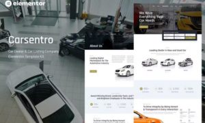 Carsentro – Car Dealer & Listing Company Elementor Template Kit