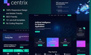 Centrix – Artificial Intelligence & Technology Services Elementor Template Kit