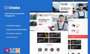 Chakta – Auto Parts Store & Accessories Elementor Template Kit