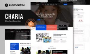 Charia – Charity & Donation Elementor Template Kit