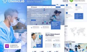 ChemicLab – Science Research & Laboratory Elementor Template Kit