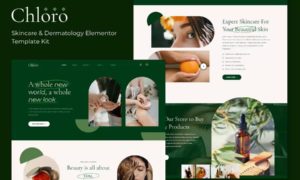 Chloro – Skincare & Dermatology Elementor Template Kit