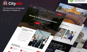 Cityvile – City Government & Municipal Elementor Template Kit