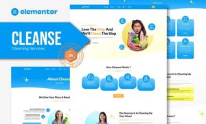 Cleanse – Cleaning Services Elementor Template Kit