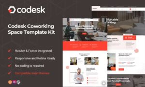 Codesk – Coworking Space Elementor Template Kit