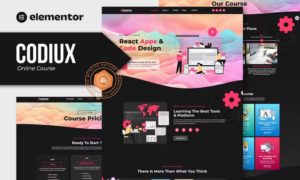 Codiux – Online Course Elementor Template Kit