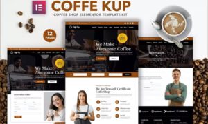 CoffeeKup – Cafe & Coffee Shop Elementor Template Kit