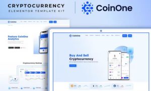 CoinOne – Cryptocurrency Elementor Template Kit